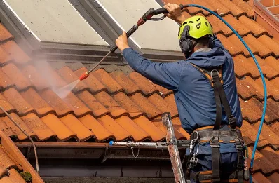 Démoussage et hydrofuge de toiture au Breuil